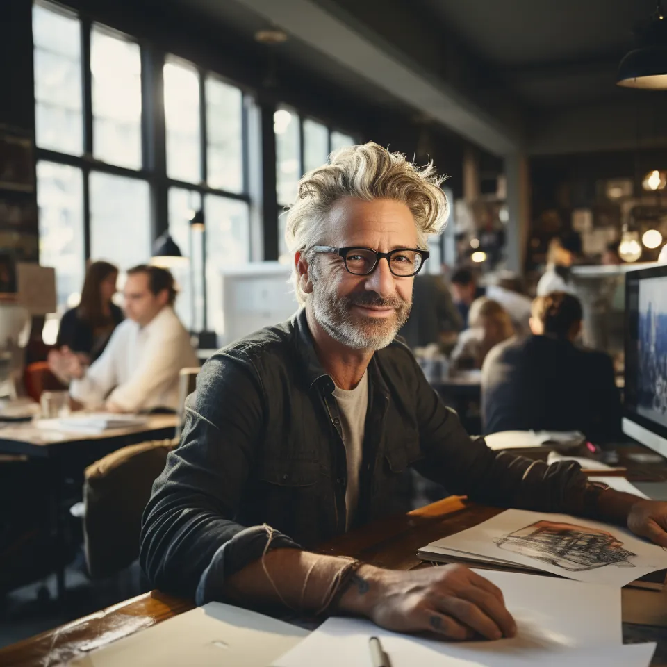 Mentor homem experiente motivação